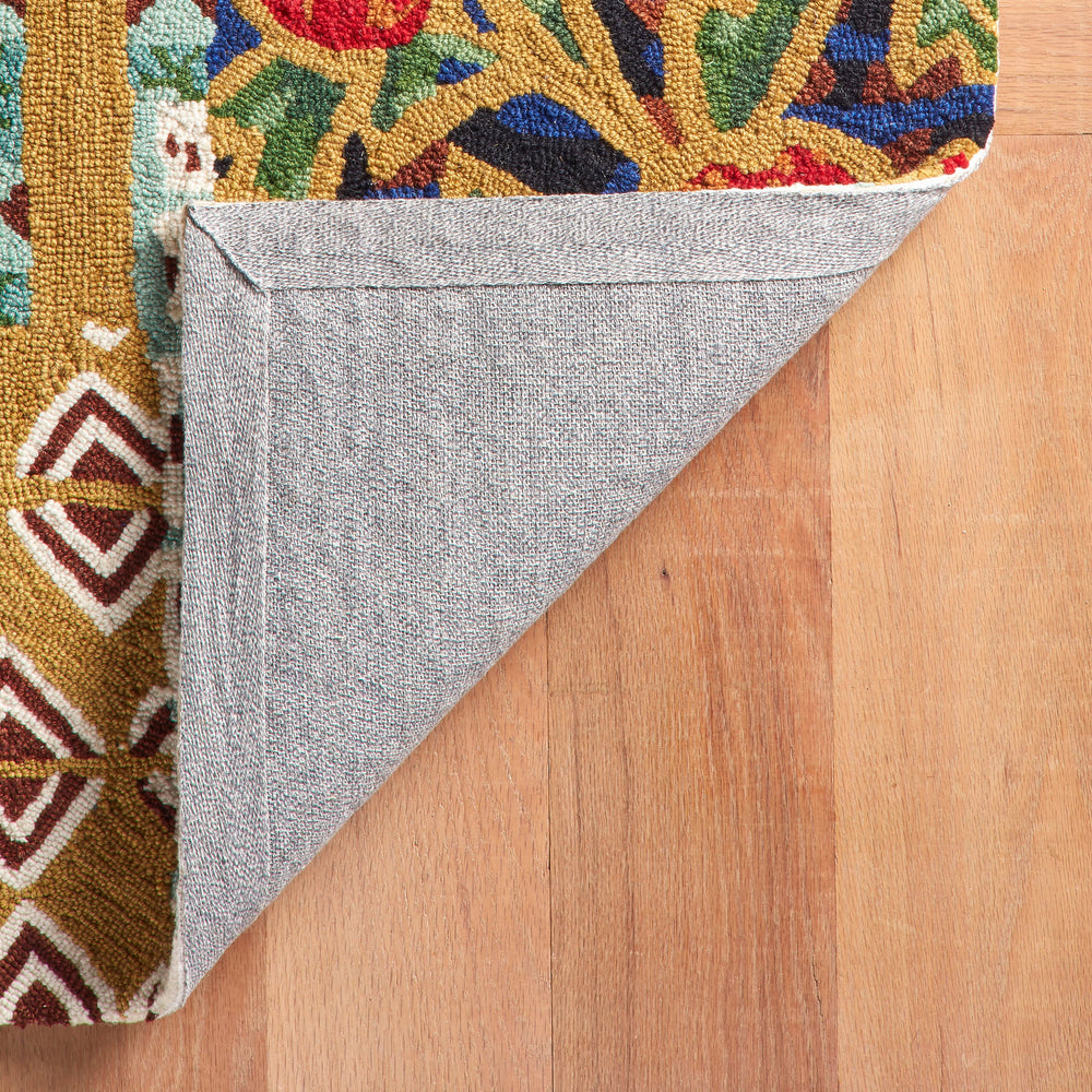 Elm Patchwork Hand Micro Hooked Wool Rug | Multi