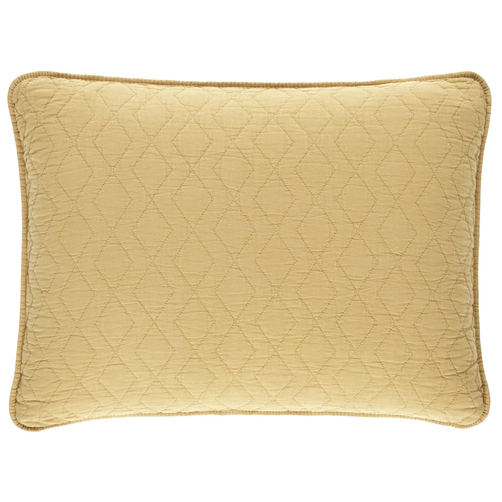 Birdie Quilted Sham | Gold