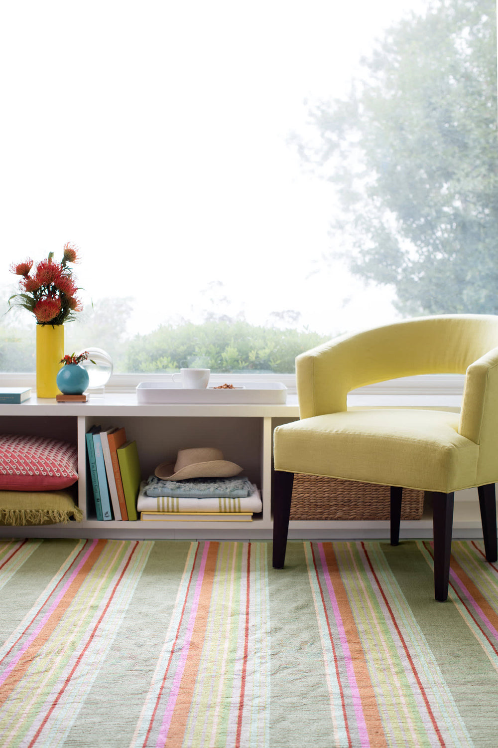 Stone Soup Handwoven Cotton Rug | Multi