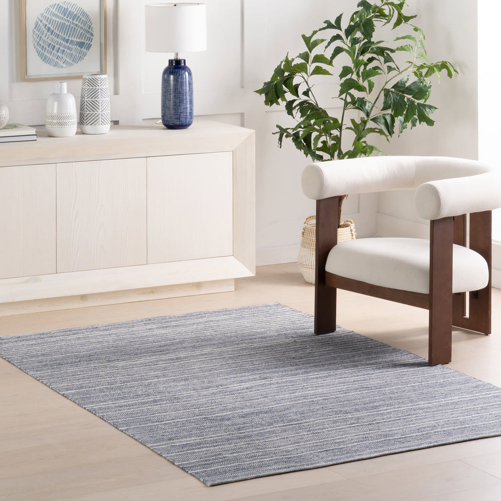 Skipper Stripe Handwoven Indoor/Outdoor Rug | Navy