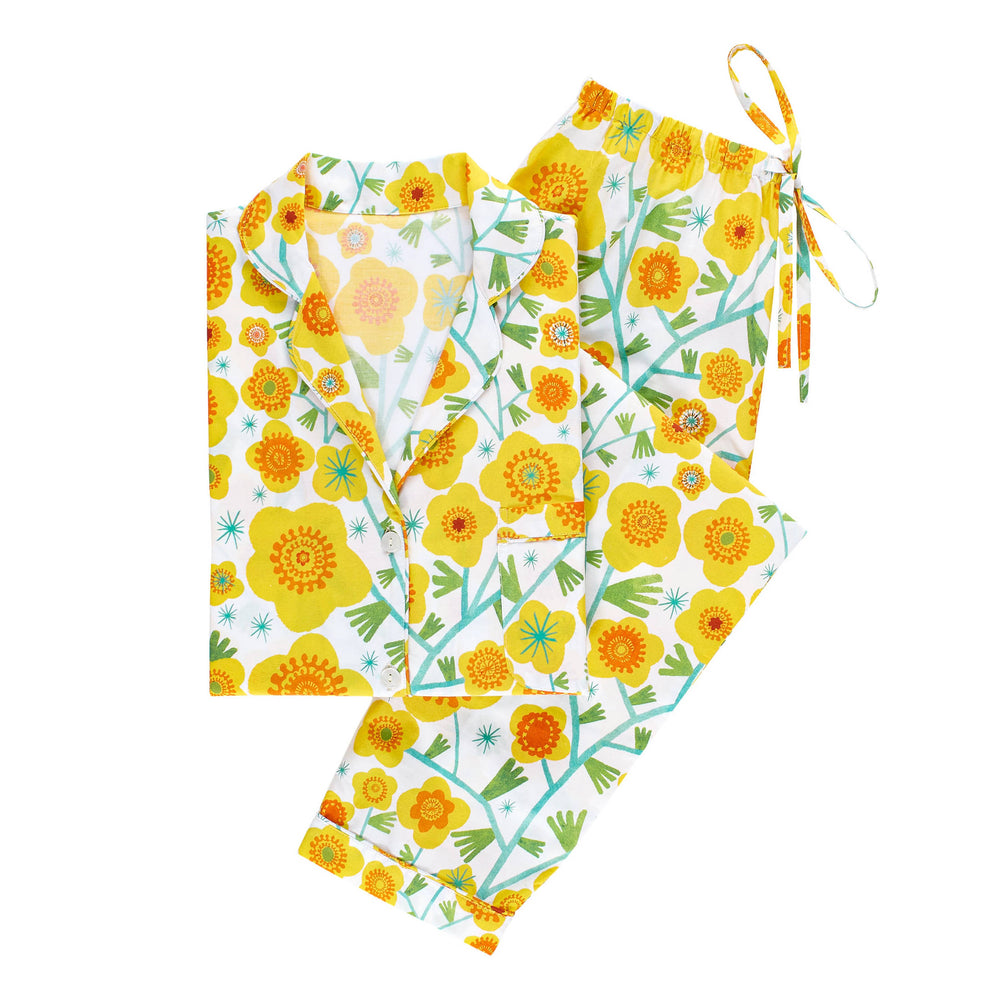 Silly Sunflowers Pajama | Yellow