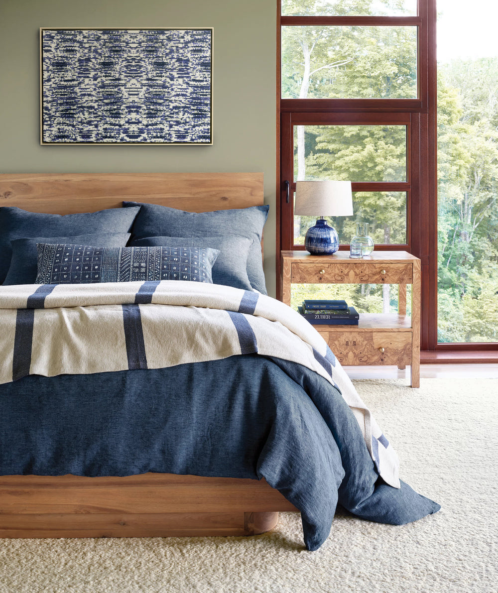 Jovi Linen Duvet Cover | Ink
