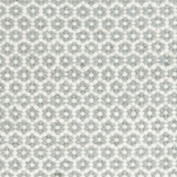 Honeycomb Handwoven Wool Rug Swatch | French Blue/Ivory