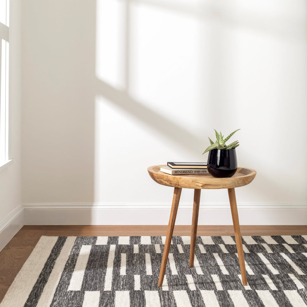 Heights Handwoven Wool Rug | Charcoal