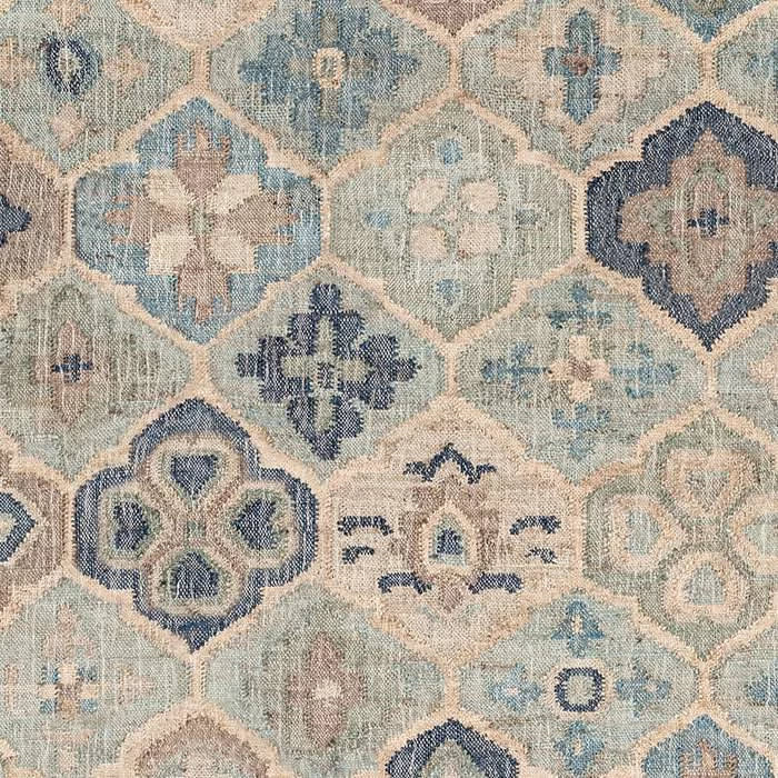 Pali Machine Washable Rug Swatch | Blue