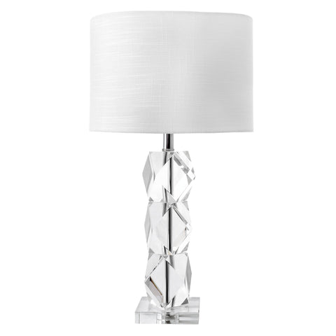27-inch Crystal on the Rocks Table Lamp | Clear