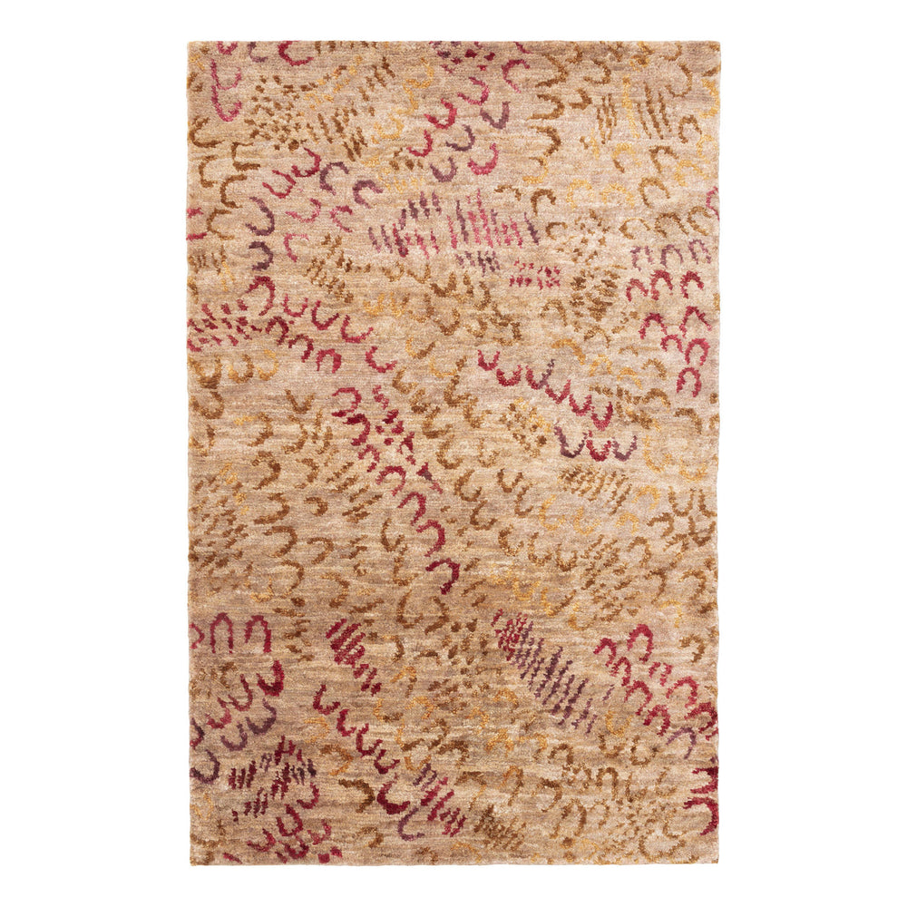 Horseshoe Hand Knotted Jute Rug | Spice