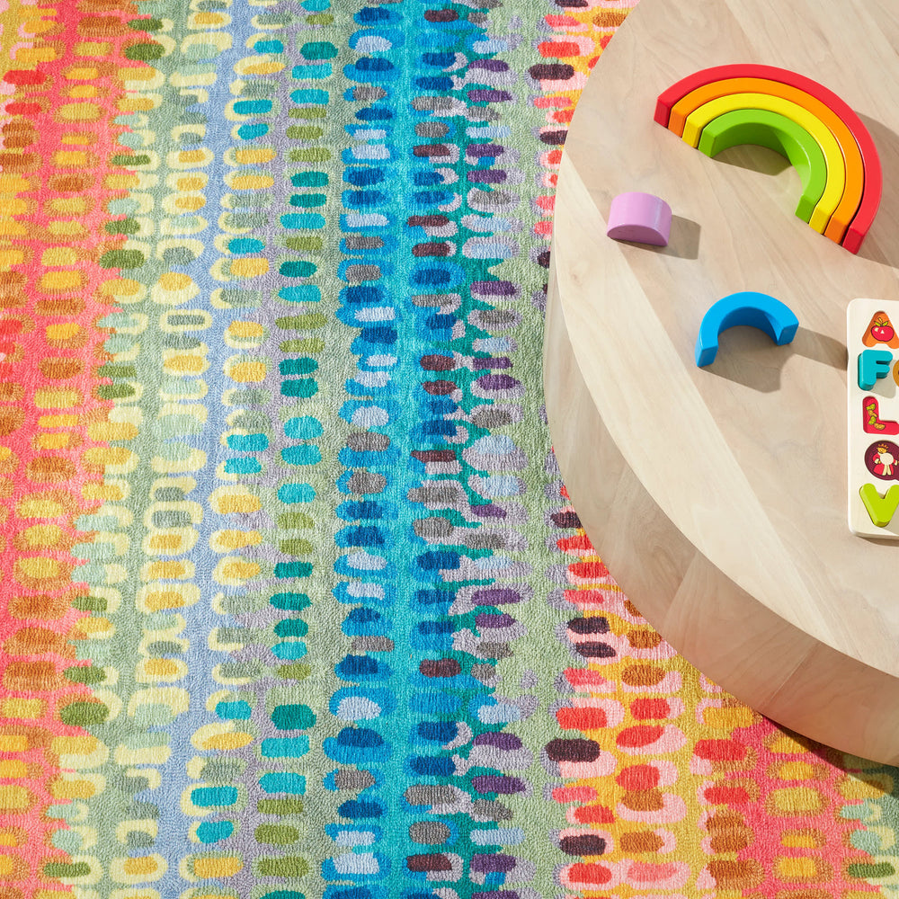 Paint Chip Machine Washable Rug | Multi