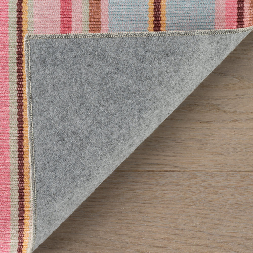 Jamaica Stripe Machine Washable Rug | Multi