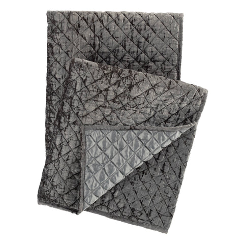 Patina Velvet Throw | Grey