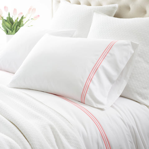 Trio Flat Sheet | Coral