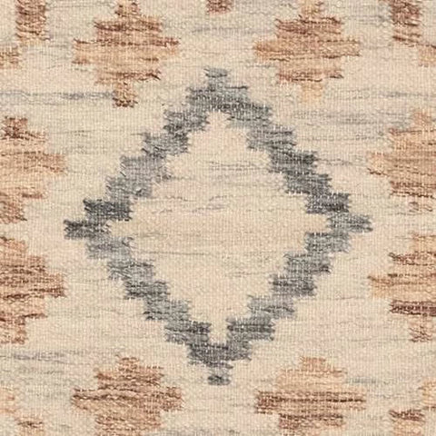 Jelly Roll Handwoven Wool Rug Swatch | Sky