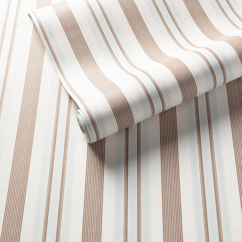 Georgina Stripe Sky Wallpaper | Sky Blue