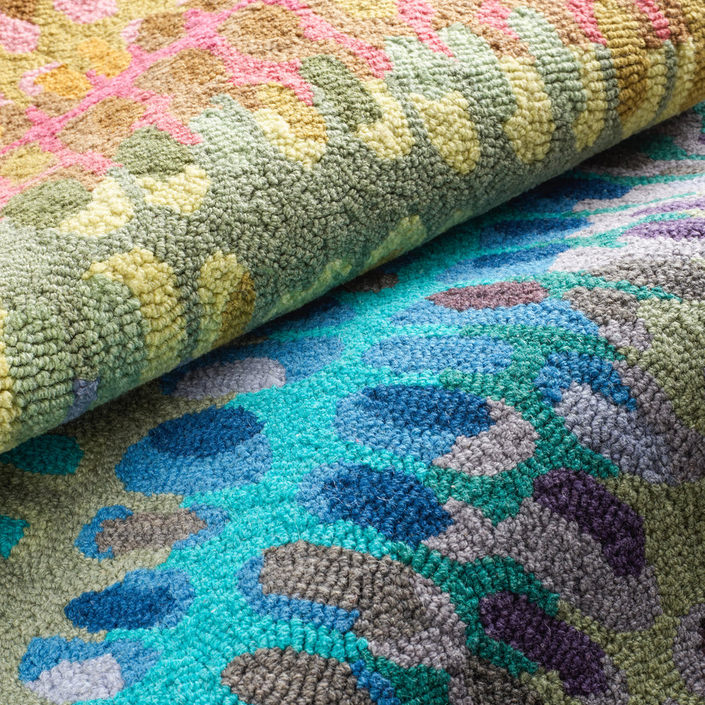 Paint Chip Hand Micro Hooked Wool Rug | Multi