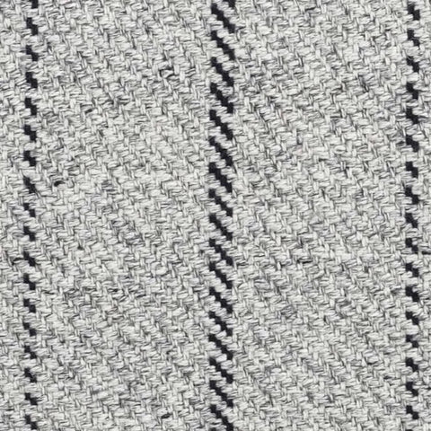 Melange Stripe Handwoven Indoor/Outdoor Rug Swatch | Grey/Black