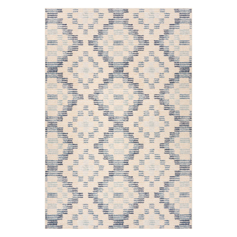 Orzalla Southwestern Diamond Washable Rug | Blue