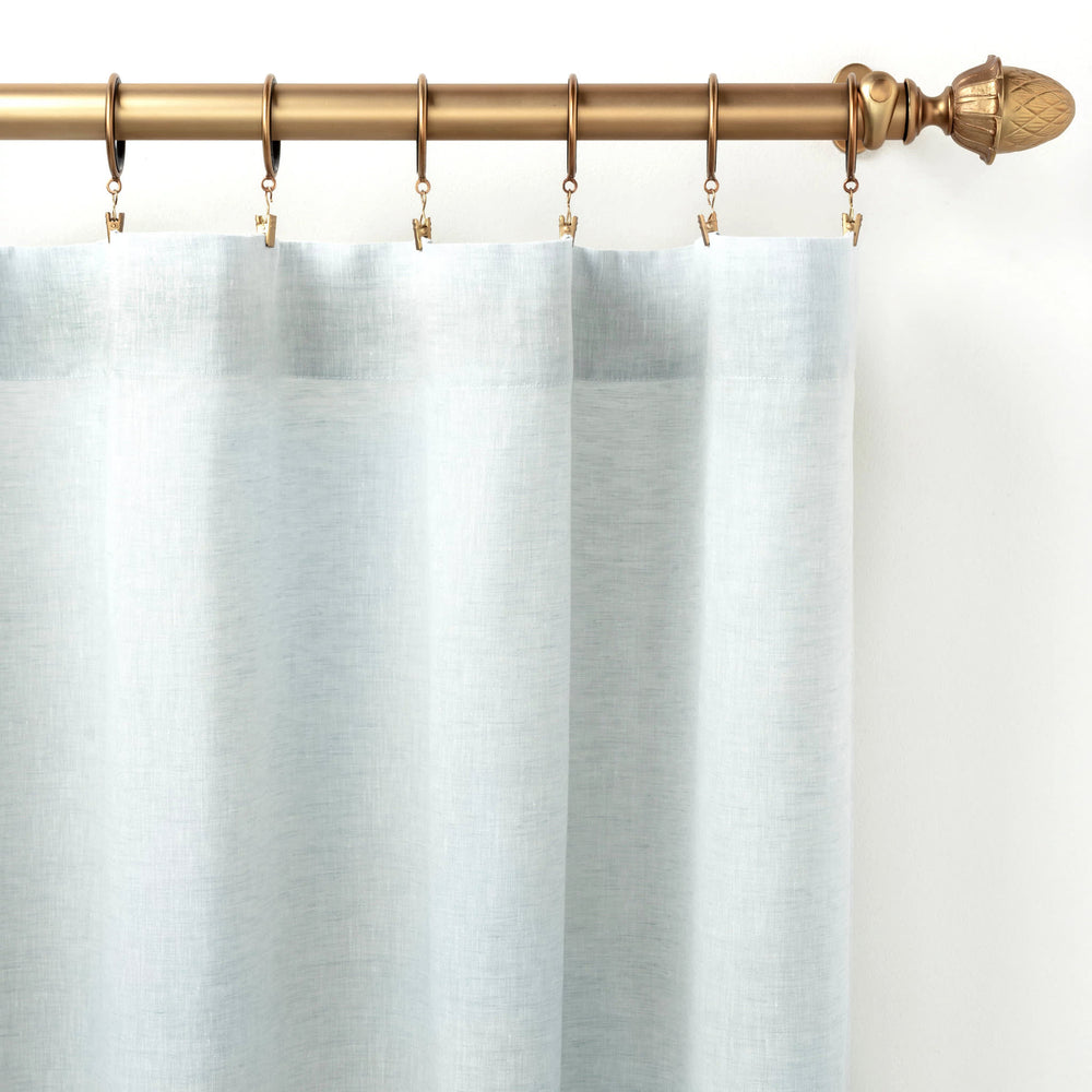 Lush Linen Curtain Panel | Sky