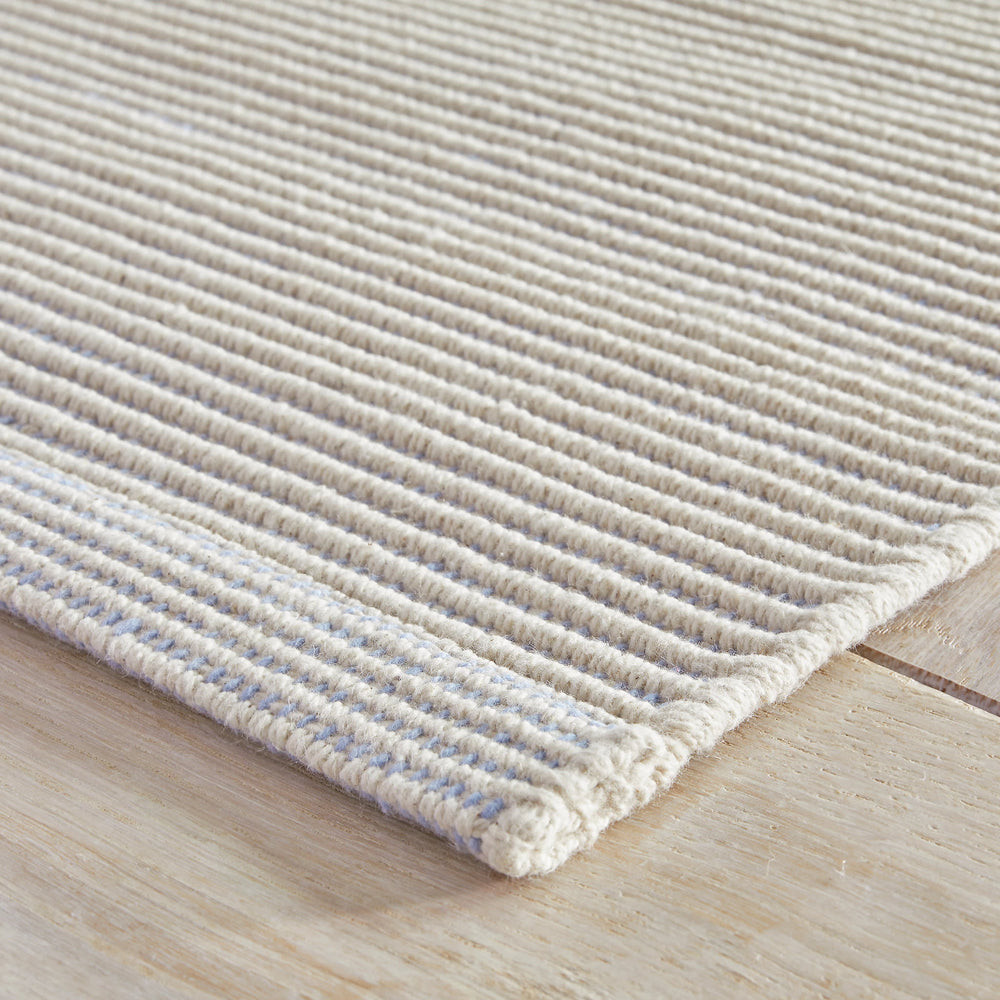 Haverhill Handwoven Cotton Rug | French Blue