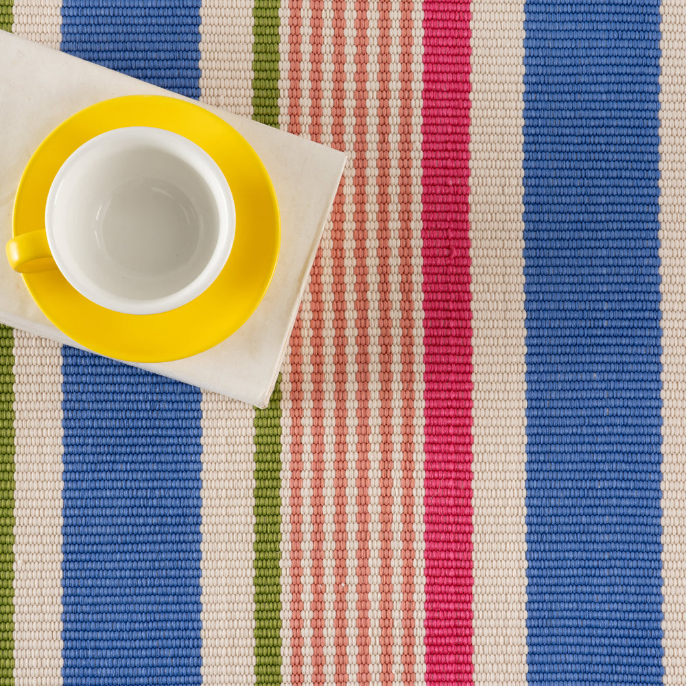 Festival Stripe Handwoven Indoor/Outdoor Rug | Multi