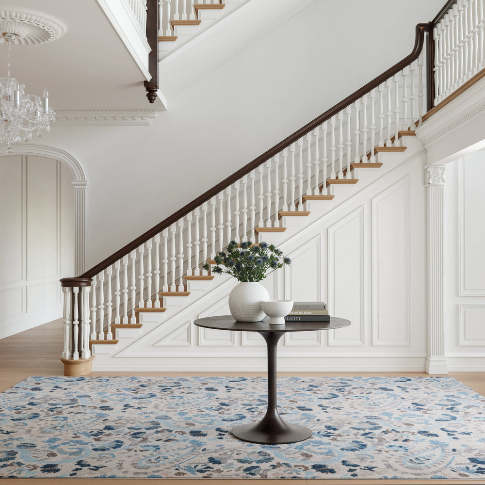 Ines Machine Washable Rug | Blue