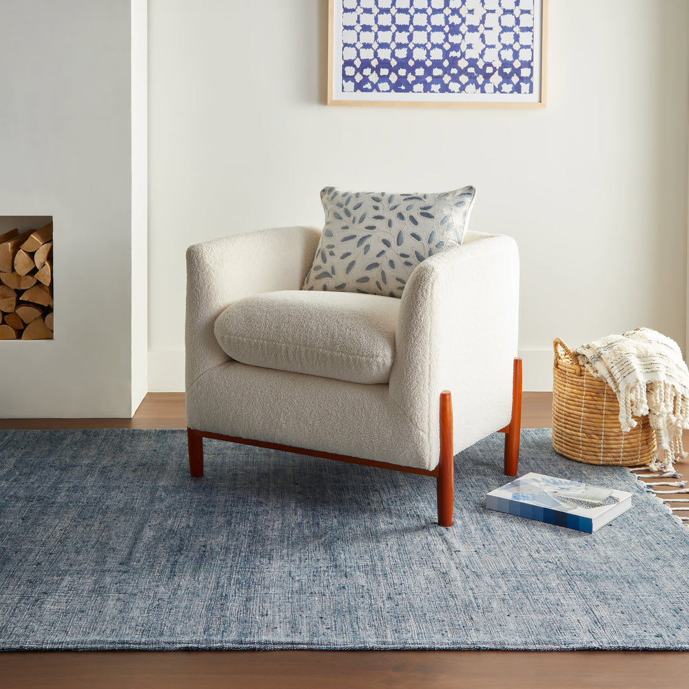 Lioro Plaid Handmade Cotton Rug | Charcoal