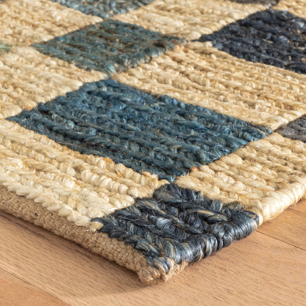Kirby Handwoven Jute Rug | Blue