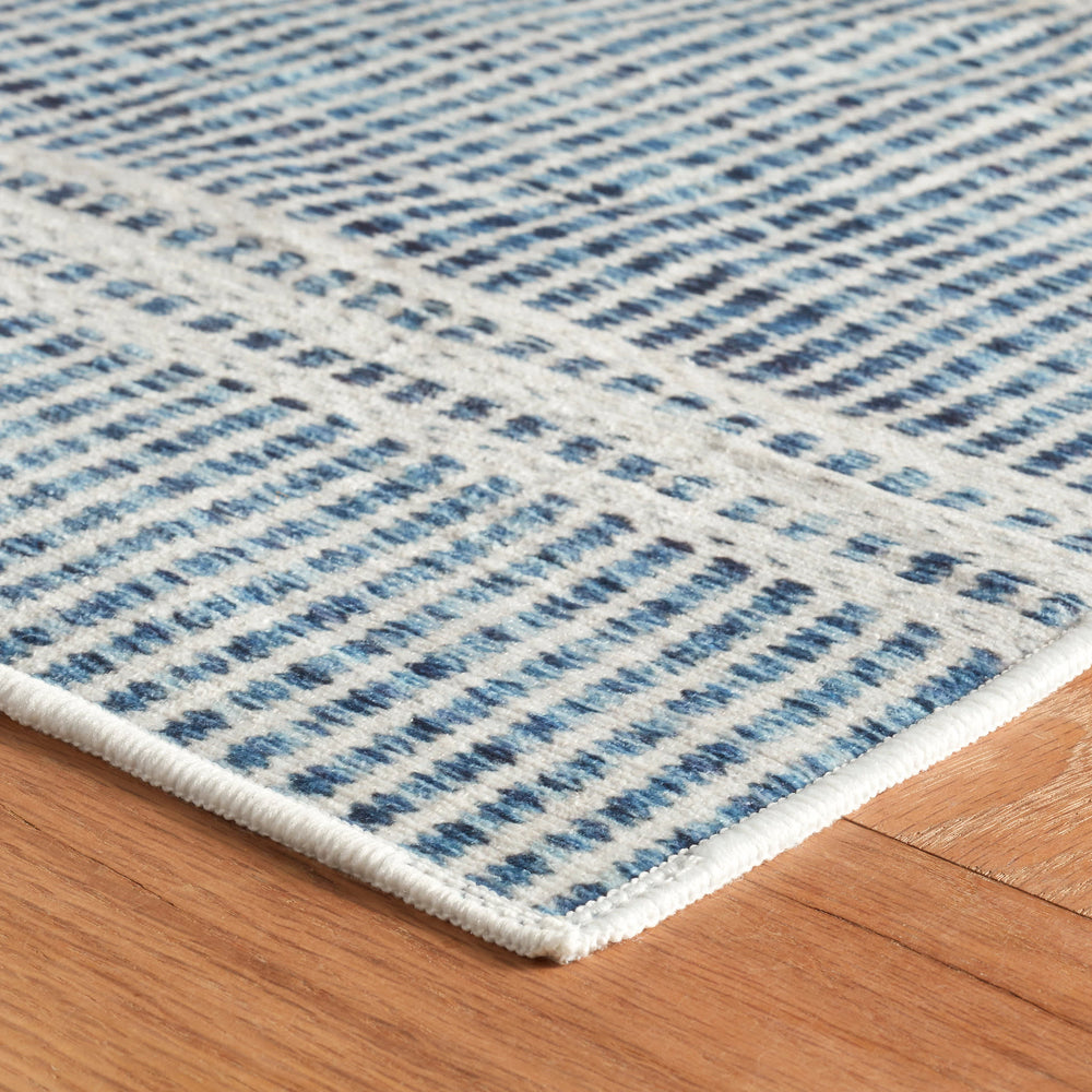 Malta Machine Washable Rug | Blue