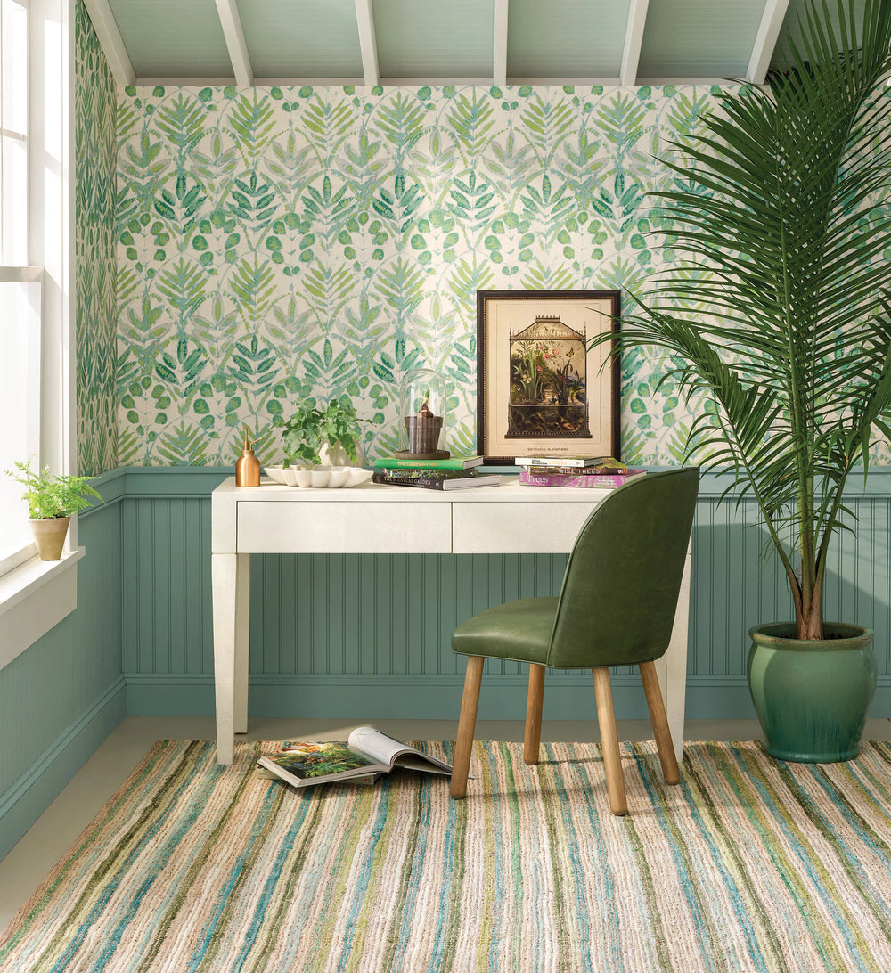 Francisco Handwoven Cotton Rug | Green