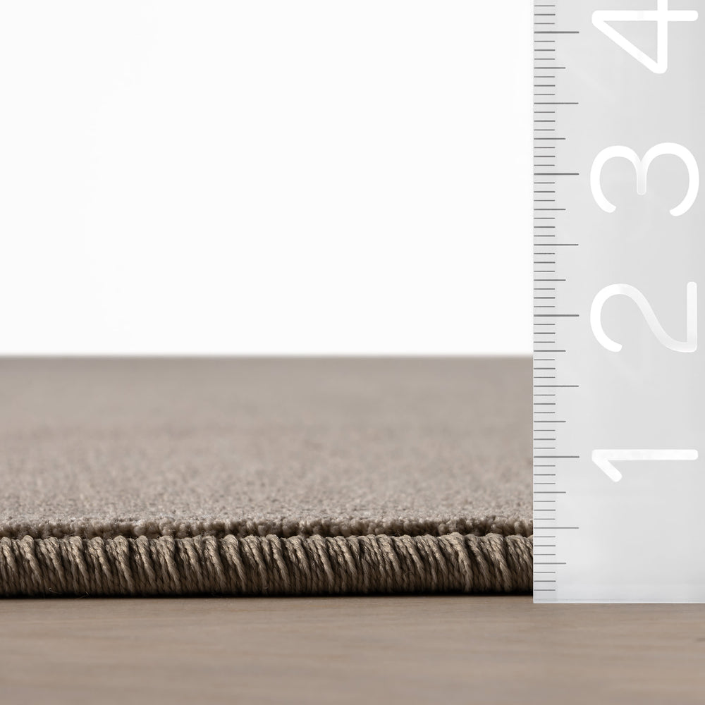 Delphine Textured Indoor/Outdoor Custom Rug | Brown