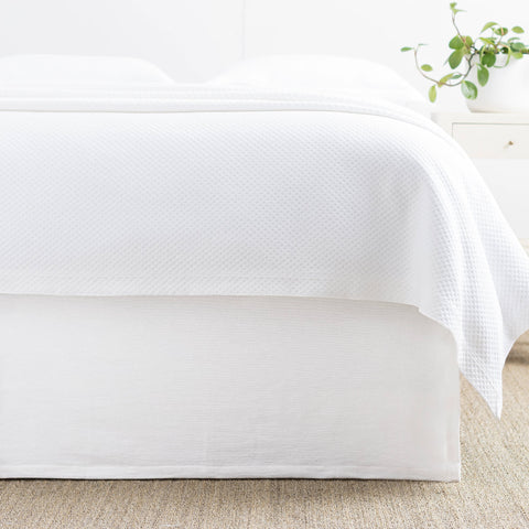 Wilton Bed Skirt | White