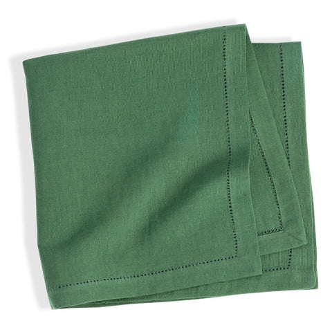 Haven Hemstitch Napkin Set of 4 | Evergreen