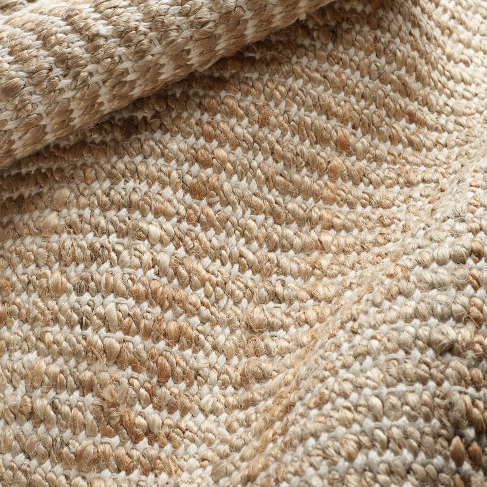 Gridwork Handwoven Jute Rug | Ivory