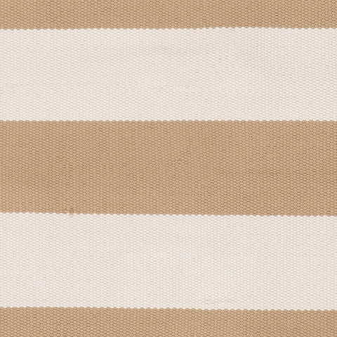 Banks Stripe Handwoven Indoor/Outdoor Rug Swatch | Khaki