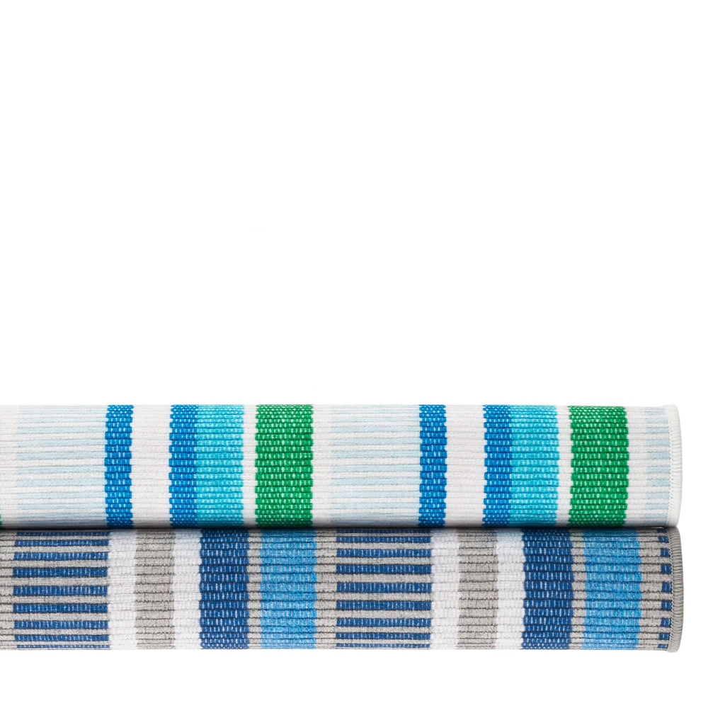 Always Greener Machine Washable Rug | Blue/Grey