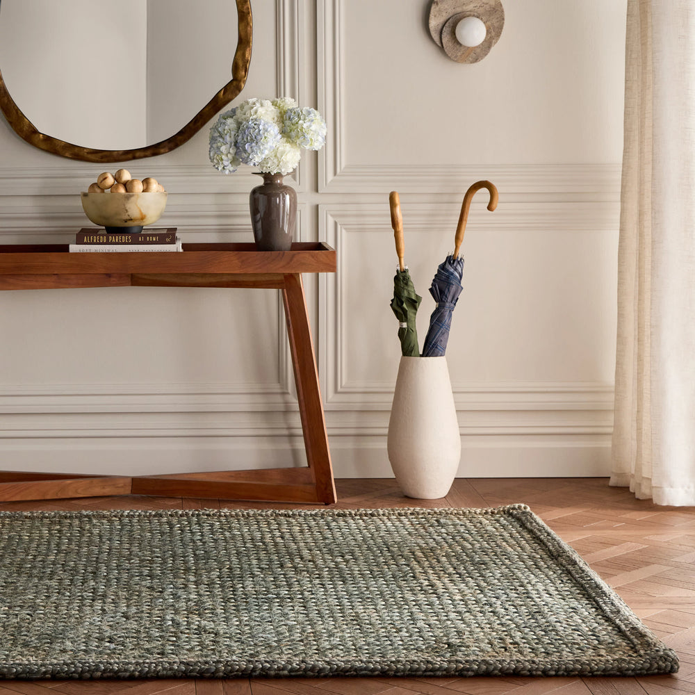 Thale Textured Handmade Jute Rug | Grey