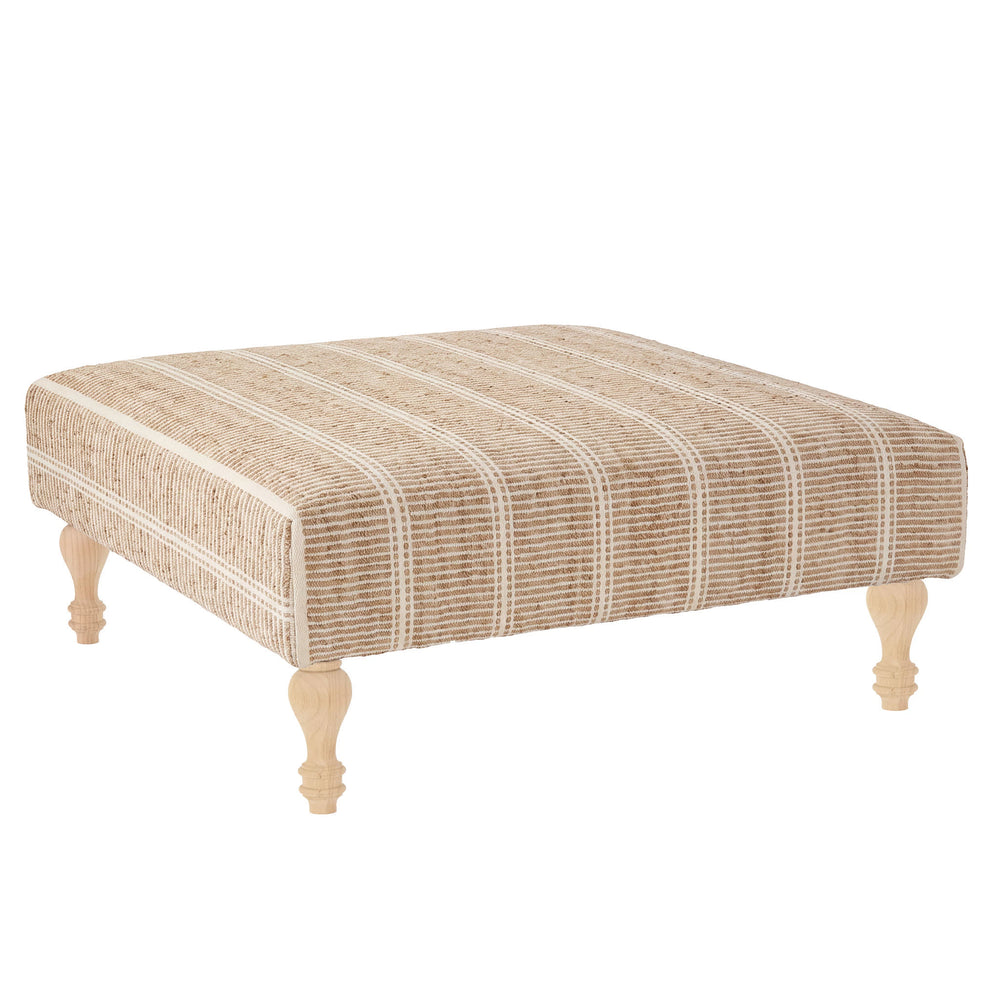 Arbor Rug Ottoman | Ivory