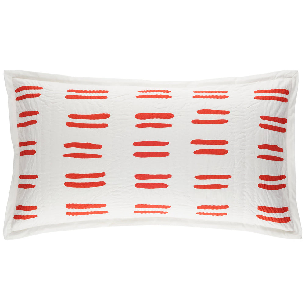 Bold Strokes Sham | Tangerine