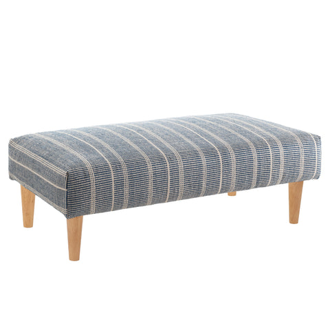 Samson PET Custom Rug Ottoman | Navy