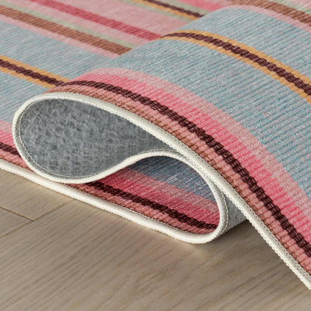 Jamaica Stripe Machine Washable Rug | Multi