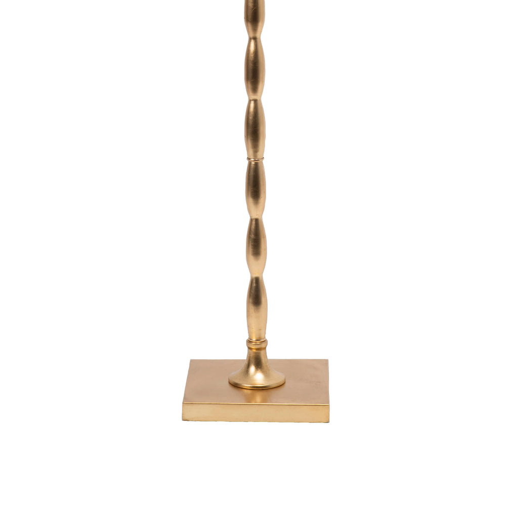 65-inch Rippled Iron Staff Floor Lamp | Brass