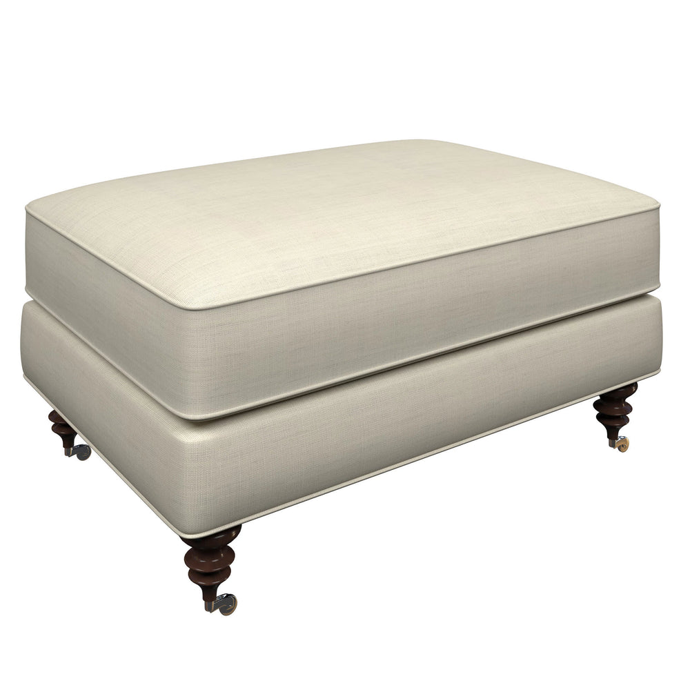 Norfolk Ottoman | Estate Linen Pearl Grey