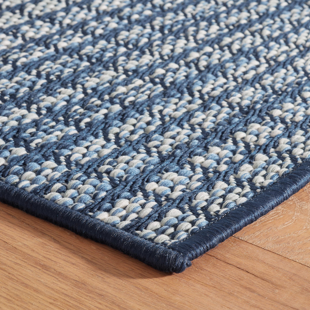 Coco Handwoven Indoor/Outdoor Custom Rug | Blue
