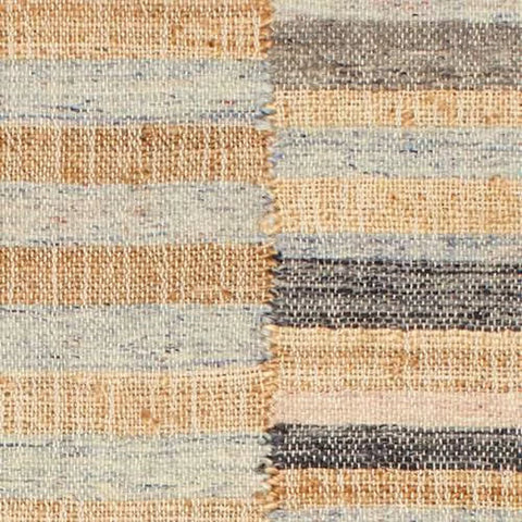 Ravel Stripe Handwoven Wool Rug Swatch | Blue