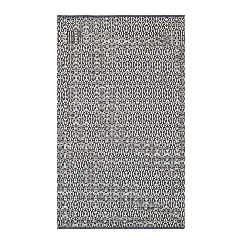 Bare Handwoven Cotton Rug | Blue