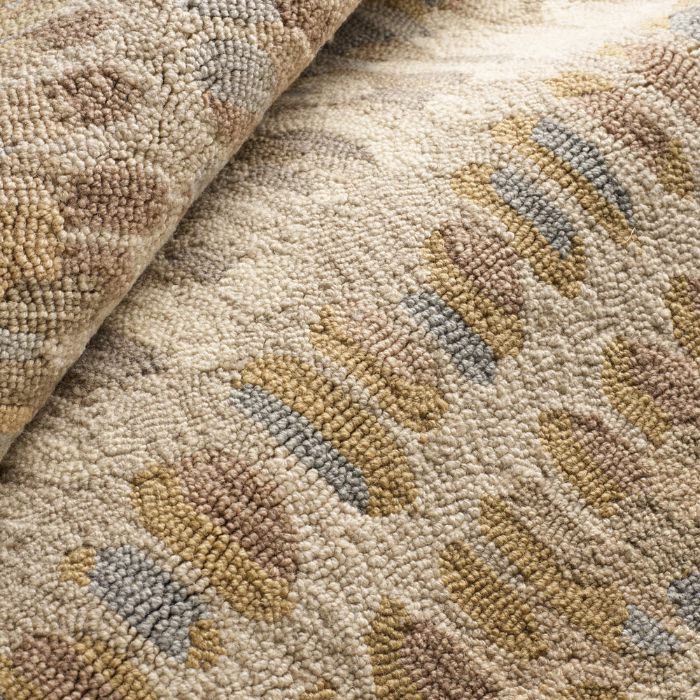 Paint Chip Hand Micro Hooked Wool Rug | Natural