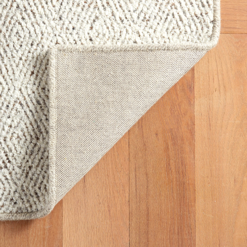 Sutton Woven Wool Custom Rug | Natural