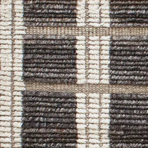 Tory Hand Knotted Wool Rug Swatch | Grey/Ivory