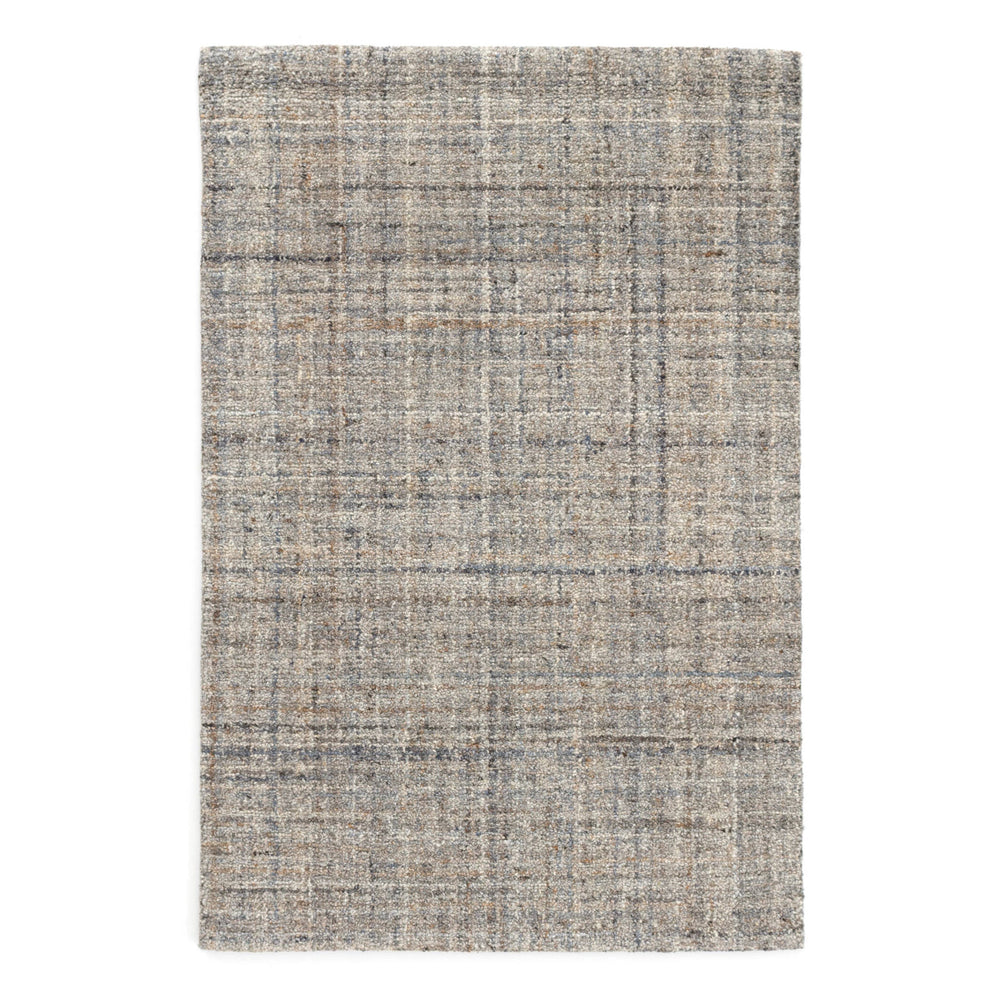Harris Hand Micro Hooked Wool Rug | Blue/Brown