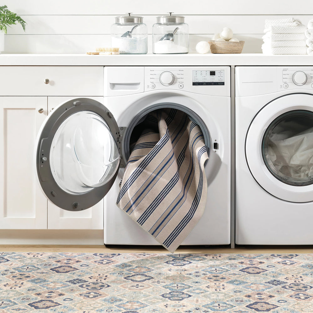 Pali Machine Washable Rug | Blue