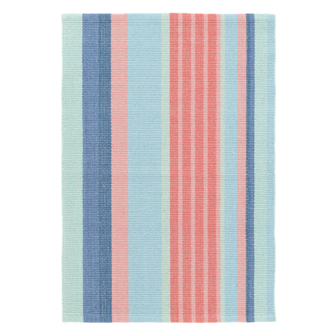 Aruba Stripe Handwoven Cotton Rug | Multi